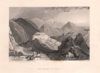 Grecia, the rocks of Suli in Northern Greece, 1833