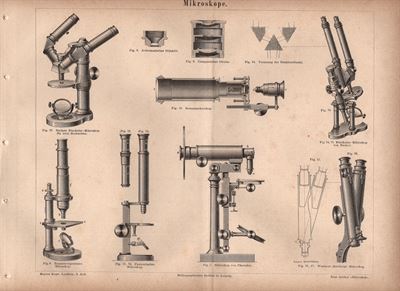 Antichi strumenti, microscopi, mikroskope