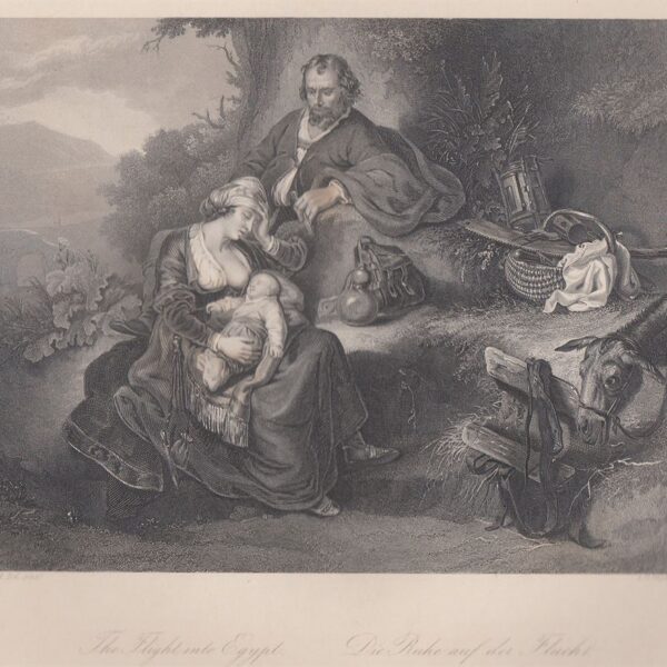 La fuga in Egitto, F.Bol, 1840-50