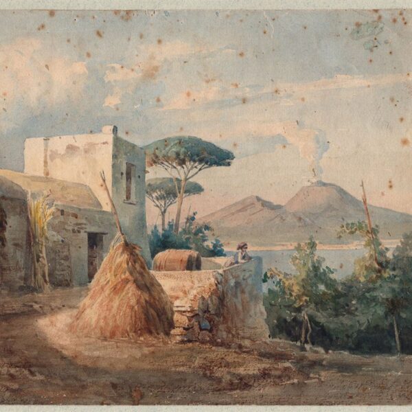 Napoli da Posillipo, Acquarello, XIX secolo