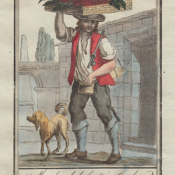 Mercante di frutta a Napoli, 1796