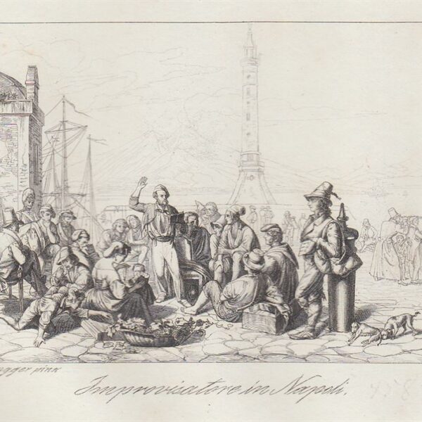 Improvvisatore in Napoli, 1840