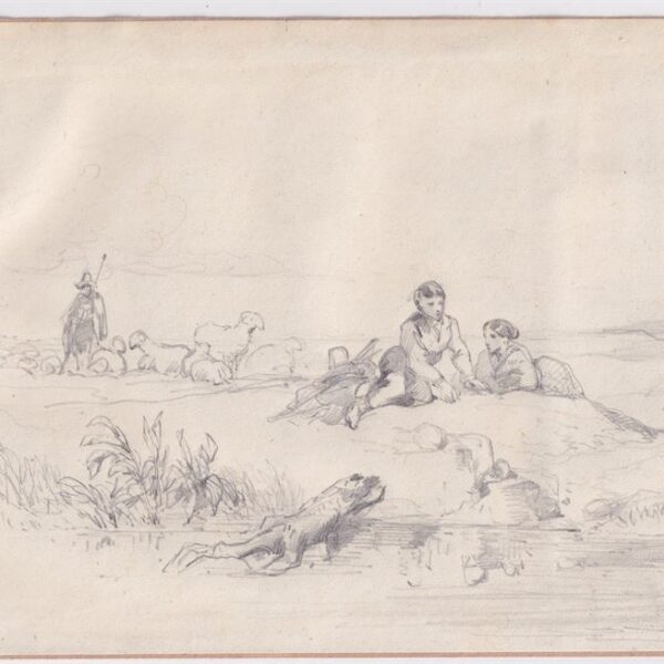 Consalvo Carelli, Paesaggio abruzzese con pastori