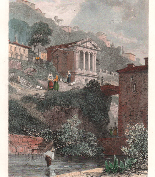 Spoleto, Tempio di Clitumno, 1850