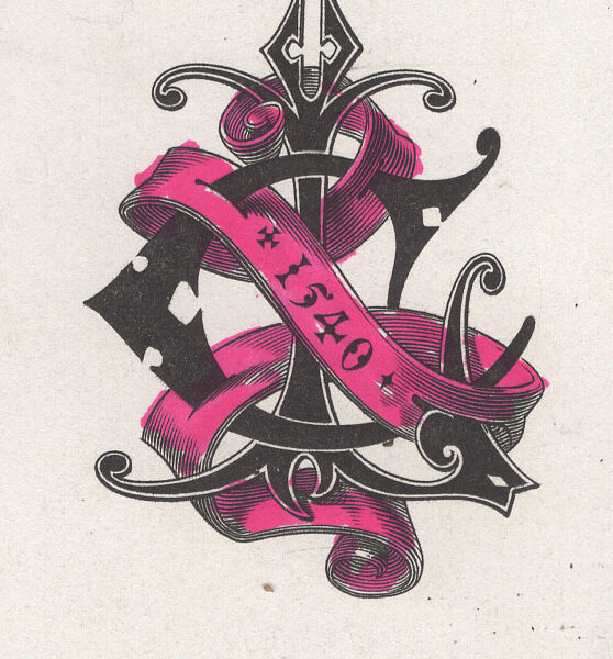 Cifre CL intrecciate, 1881