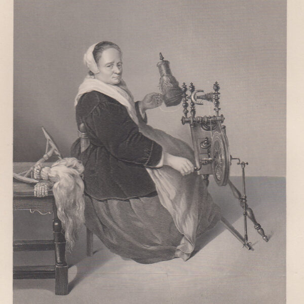La Filatrice, Gasp. Netscher, 1840-50