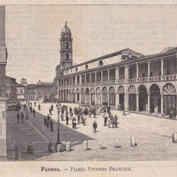 Faenza, Piazza Vittorio Emanuele, 1890