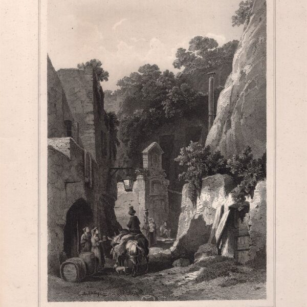 Napoli, Tomba di Virgilio, 1860