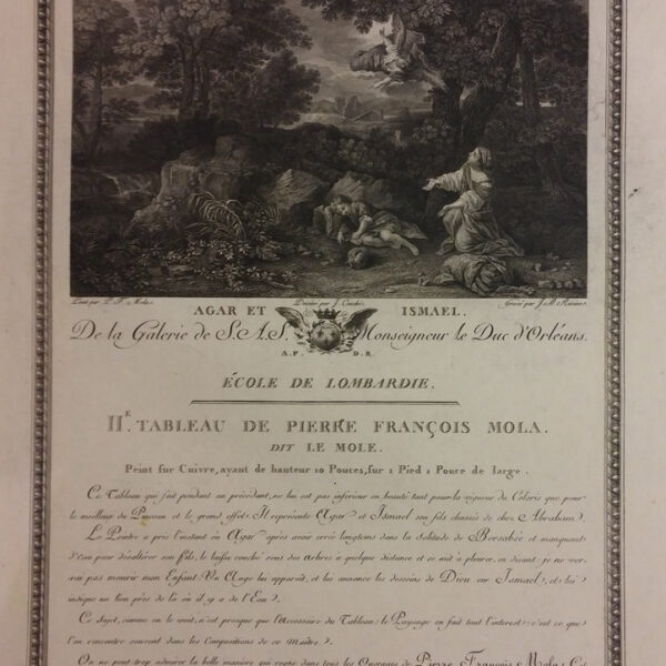 Pier Francesco Mola, Agar e Ismaele, 1786