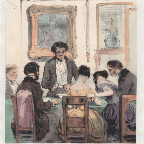 Al tavolo da gioco, 1850