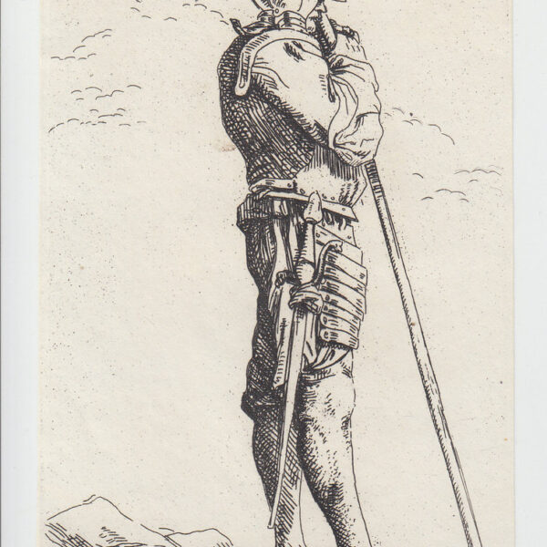 Salvator Rosa, Soldato corazzato con lancia