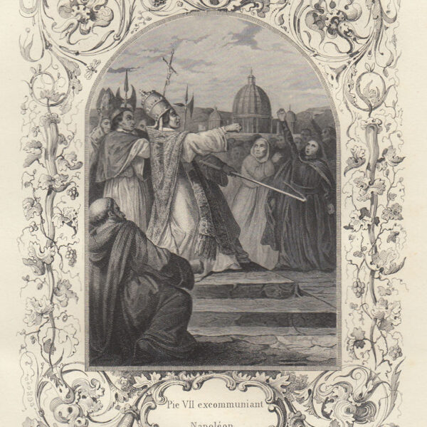 Pio VII scomunica Napoleone, 1841