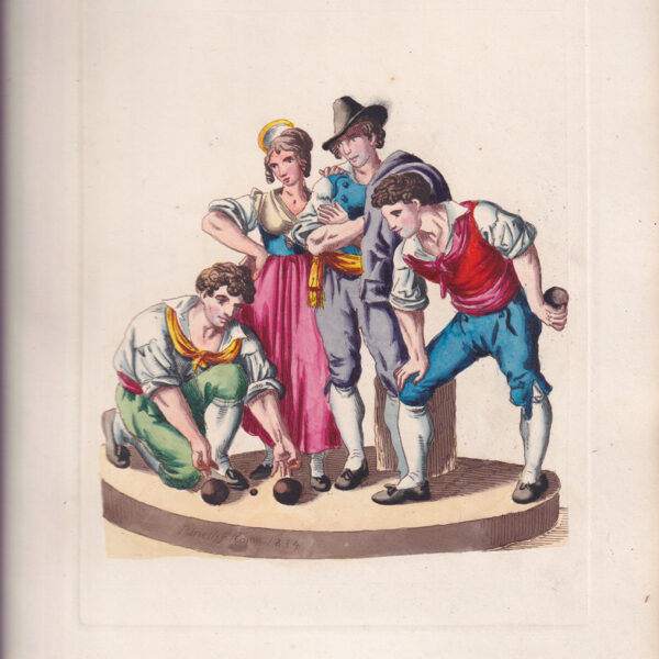 Bartolomeo Pinelli, Il giuoco delle bocce, 1834