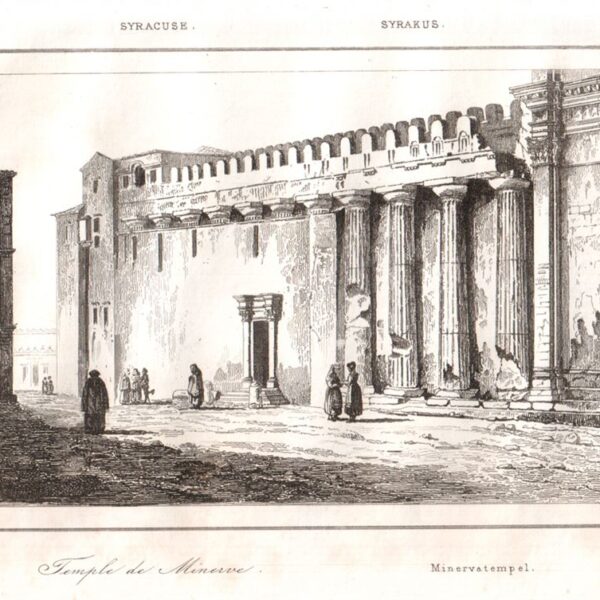 Siracusa, Tempio di Minerva, 1835