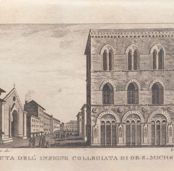 Veduta di Orsanmichele, Firenze, 1826