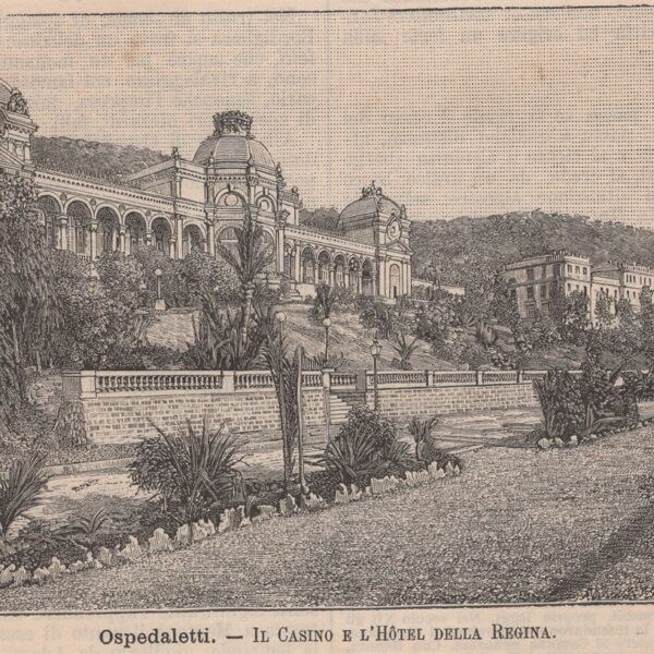 Ospedaletti, il Casino e l'Hotel della Regina, 1890