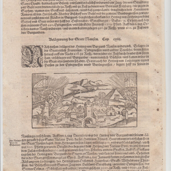 Assedio di Mansen, Cosmographia, 1588