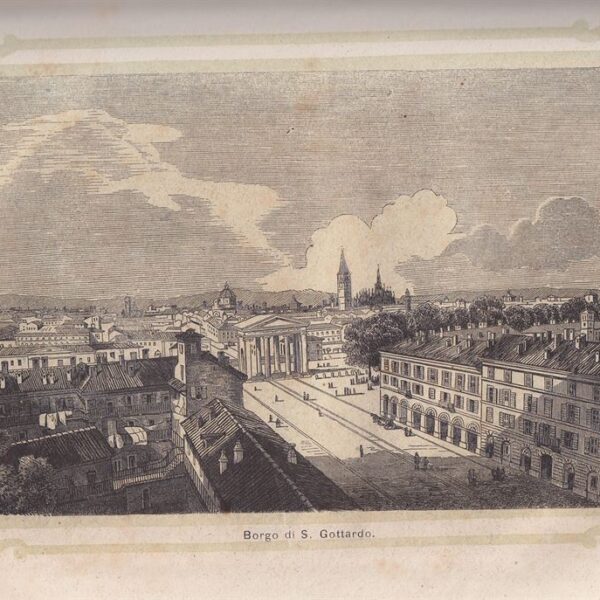 Borgo di S.Gottardo, Milano, 1866