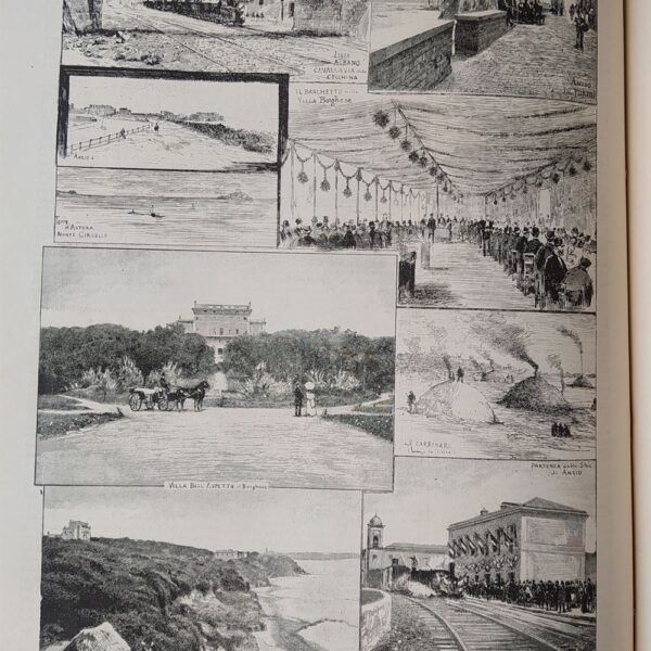 Roma, inaugurazione della ferrovia Albano-Anzio-Nettuno, 1884