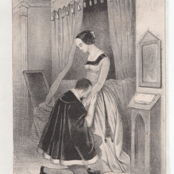 Clement Marot e Diane de Poitiers, 1850