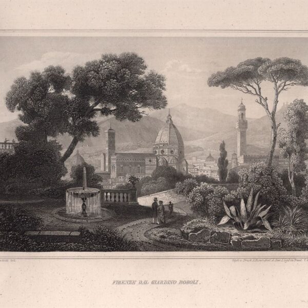 Firenze, Giardino Boboli, 1860