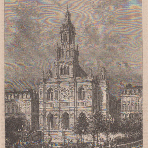 Eglise de la Trinitè a Paris. Parigi 1869