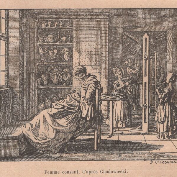 La sarta, xilografia dell'800