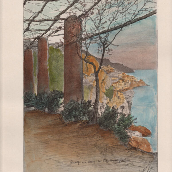 Wilhelm Allers, Amalfi, dai Cappuccini, 1890