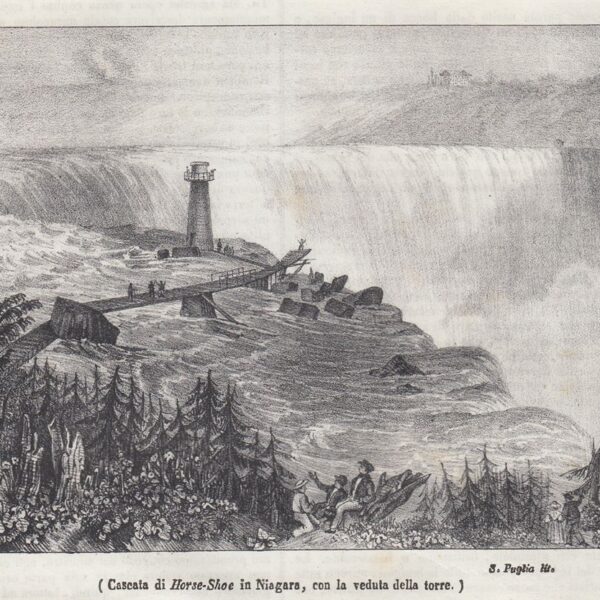 Cascate del Niagara, Canada, 1842
