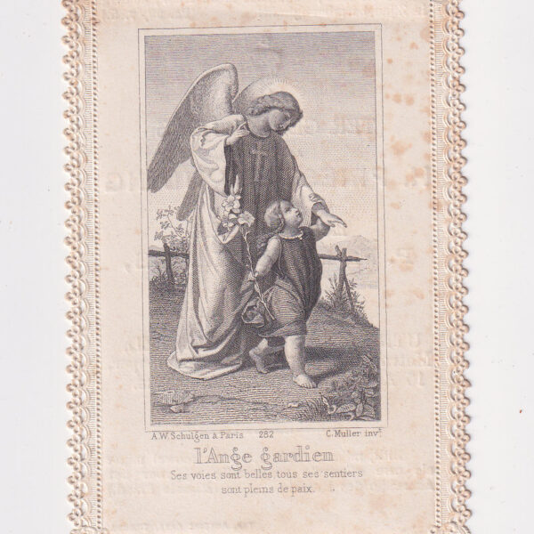 Santino antico, Angelo Custode, XIX sec.