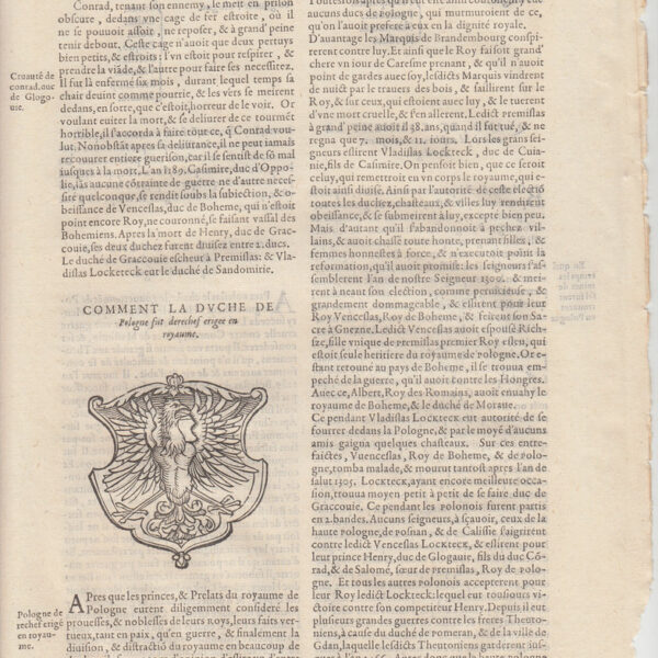 1575 Cosmografia Universale, Stemma della Polonia