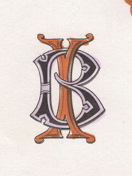 Iniziali BI intrecciate, 1881