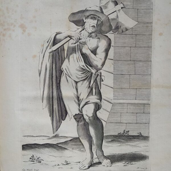 Mitelli Giuseppe Maria, Arti e Mestieri per la via, Spaccalegna, 1660