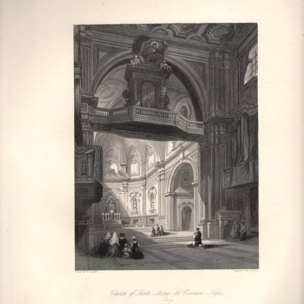 Napoli, Chiesa del Carmine, 1850