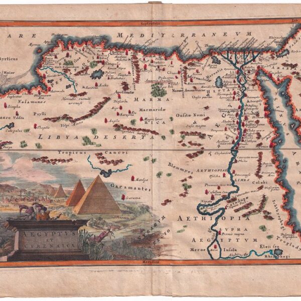 1701, Egitto e Cirenaica, Mappa, dal Cellario