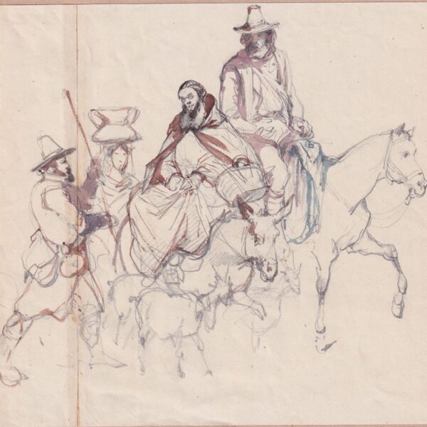 Consalvo Carelli, Pastori e monaco