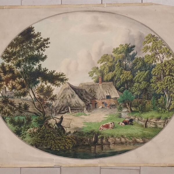 Cerchia di Jakob Philipp Hackert, Gouache, 1794