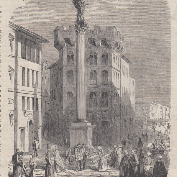 Firenze, Piazza della Trinità, 1859