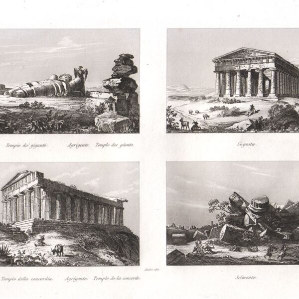 Agrigento, 4 Vedutine, 1835