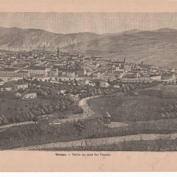 Teramo, Veduta dal Colle Venanzo, 1890
