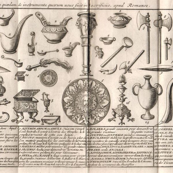 Strumenti per i sacrifici presso i romani, 1702