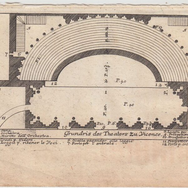 Vicenza, Pianta del Teatro 1712