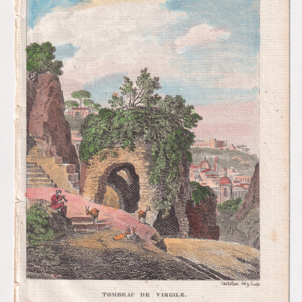 Napoli, Tomba di Virgilio, 1819