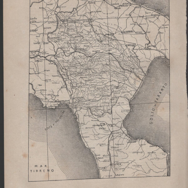 Carta Geografica della Basilicata, 1890