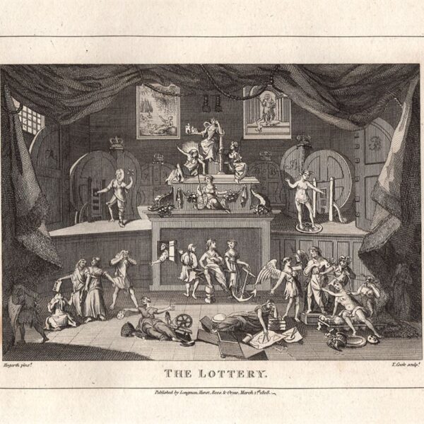 Hogarth William (1697-1764), The Lottery, 1813