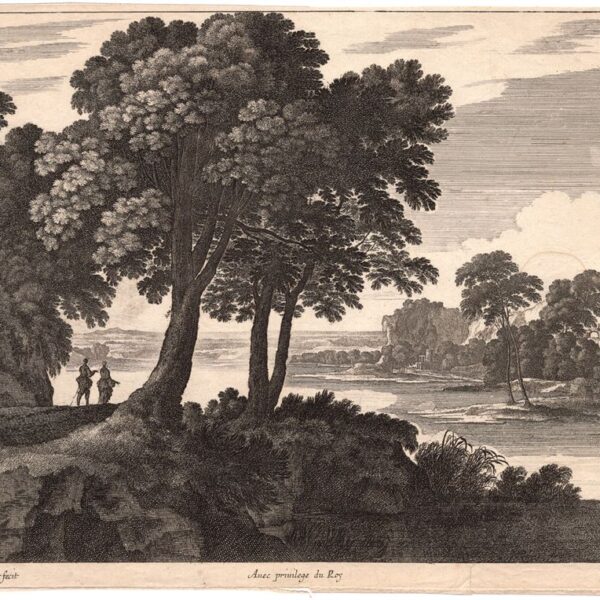 Gabriel Perelle (1604-1677), Paesaggio lacustre, 1660