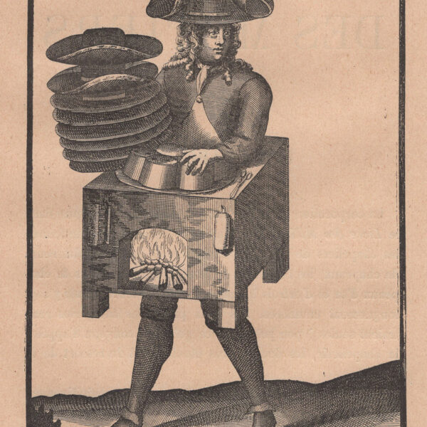Il cappellaio vestito, xilografia dell'800