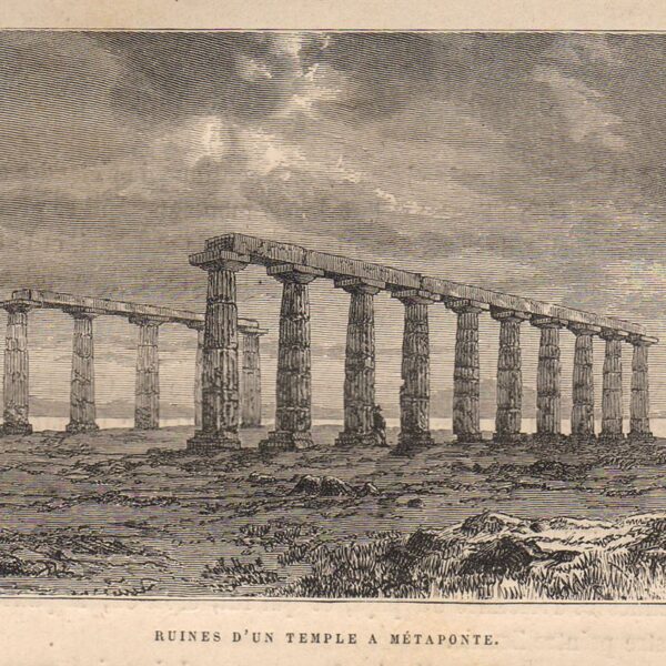 Metaponto, Rovine del Tempio, 1883
