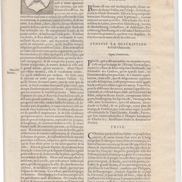 1575 Cosmografia Universale, Stemma di Munster