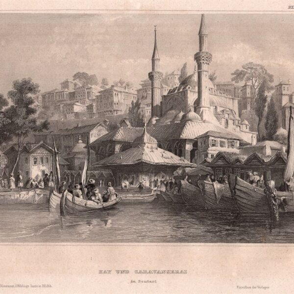 Scutari, Albania, Kay und Caravanserai, 1850